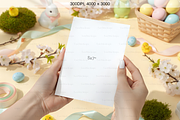 Hand Holding Easter Card Mockup, a Product Mockup by TatiMockup (Thumbnail 2 of 4)