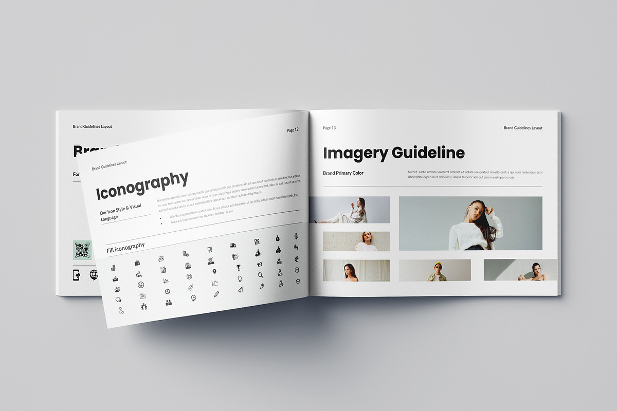 Brand Guidelines Landscape, a Brochure Template by Pixelpick (Photo 7 of 9)