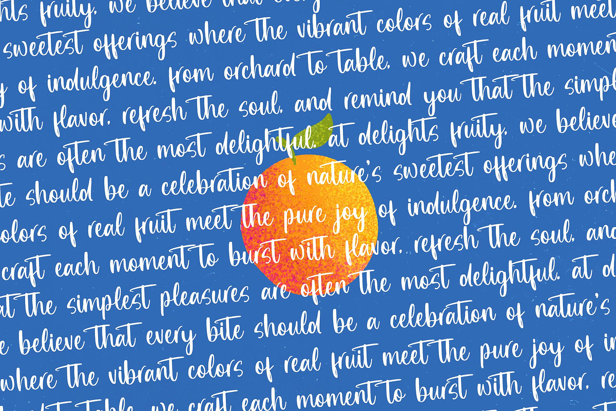 Delights Fruity Bold Brush Font, a Sans Serif Font by Letterena Studios Script (Photo 12 of 20)