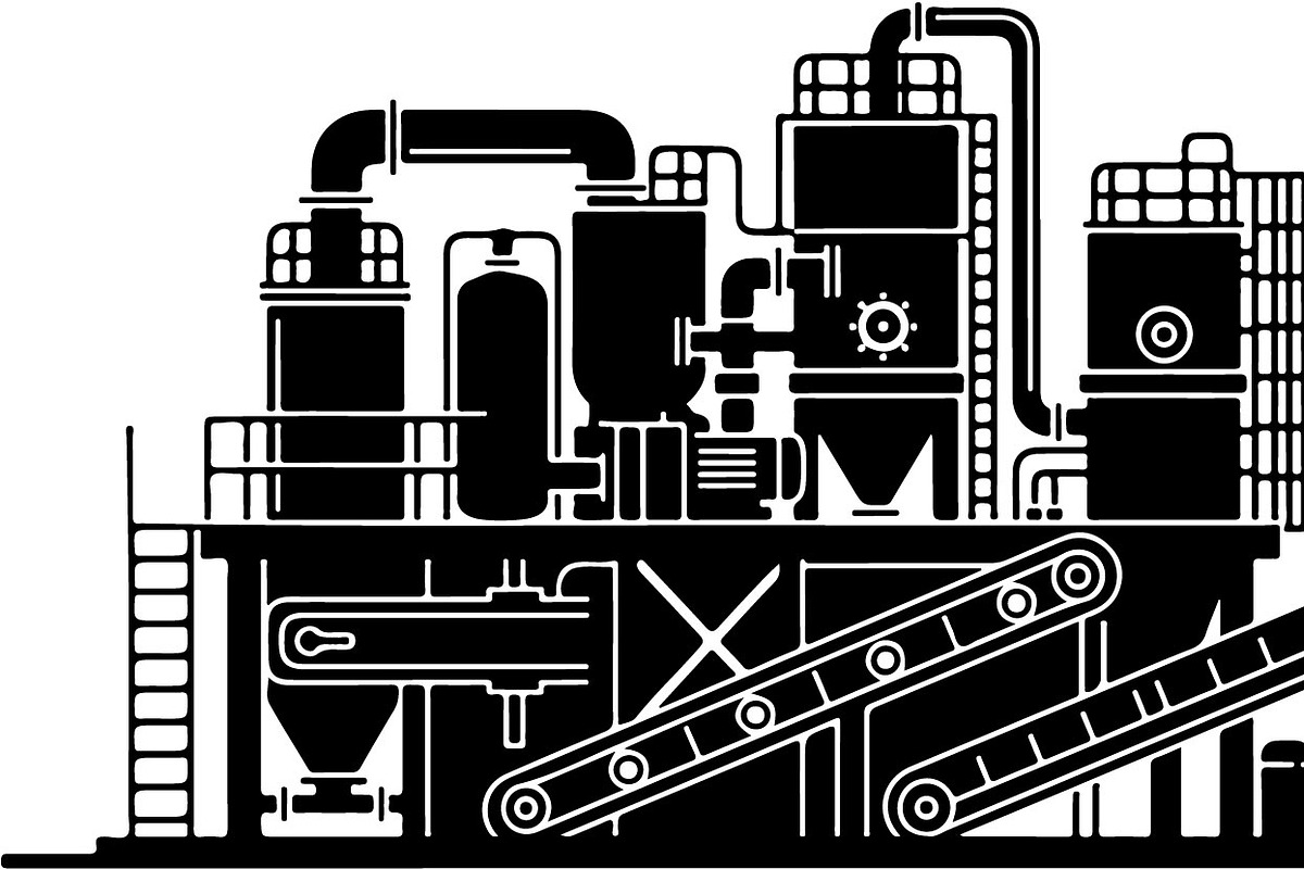 Industrial Factory Silhouette Bundle, an Illustration by Designs_River (Photo 43 of 45)