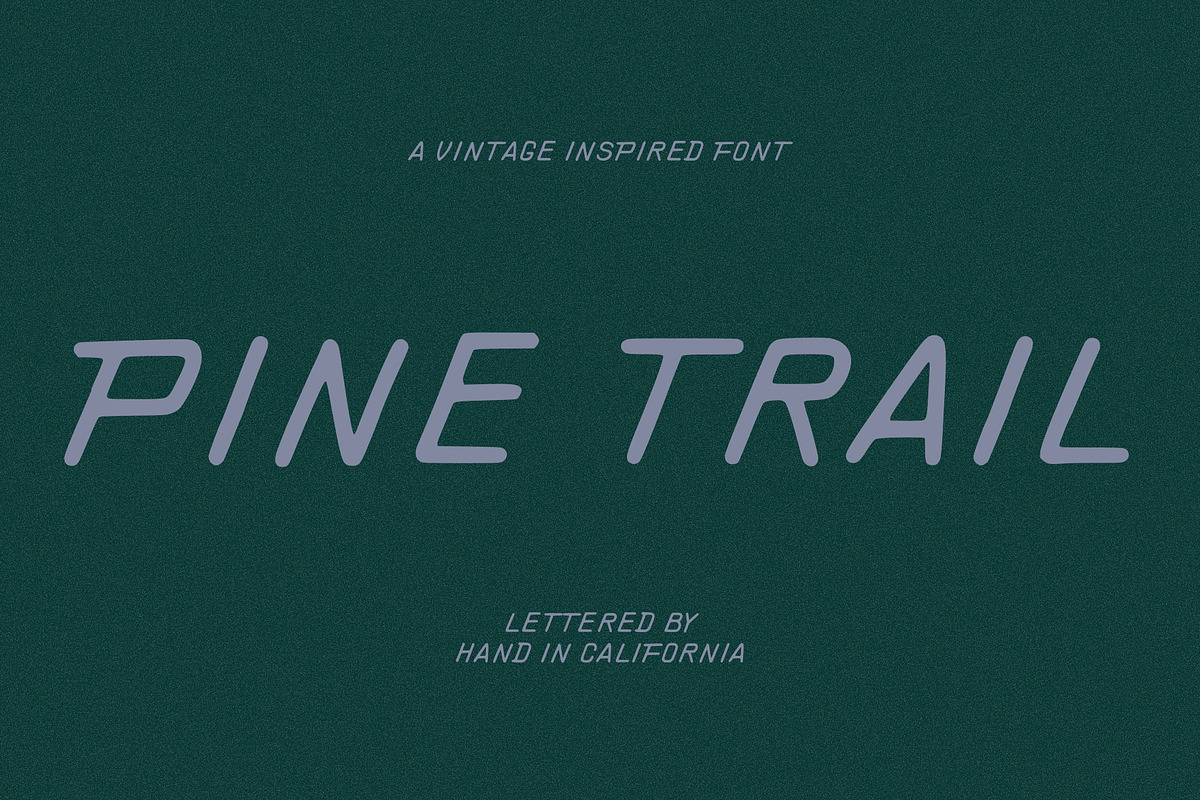 Pine Trail | Vintage Inspired Font, a Sans Serif Font by ziggydotcom (Photo 1 of 6)