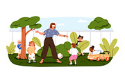 Children play hide and seek game set, a Person Illustration by Good Studio (Thumbnail 3 of 5)