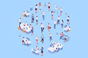Isometric Business People Vector Set, a Finance Illustration by Vector_Art (Thumbnail 7 of 14)