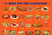 Quick Takeaway fast food fonts, a Sans Serif Font by Fat Hamster (Thumbnail 16 of 17)