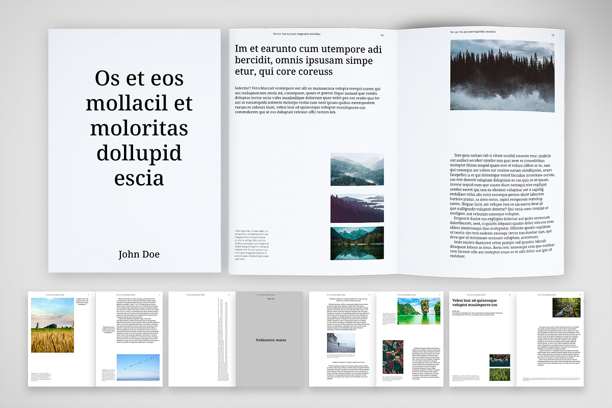 Modern Editorial Brochure Template