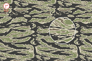 Tiger Stripe Camo Vector Pattern