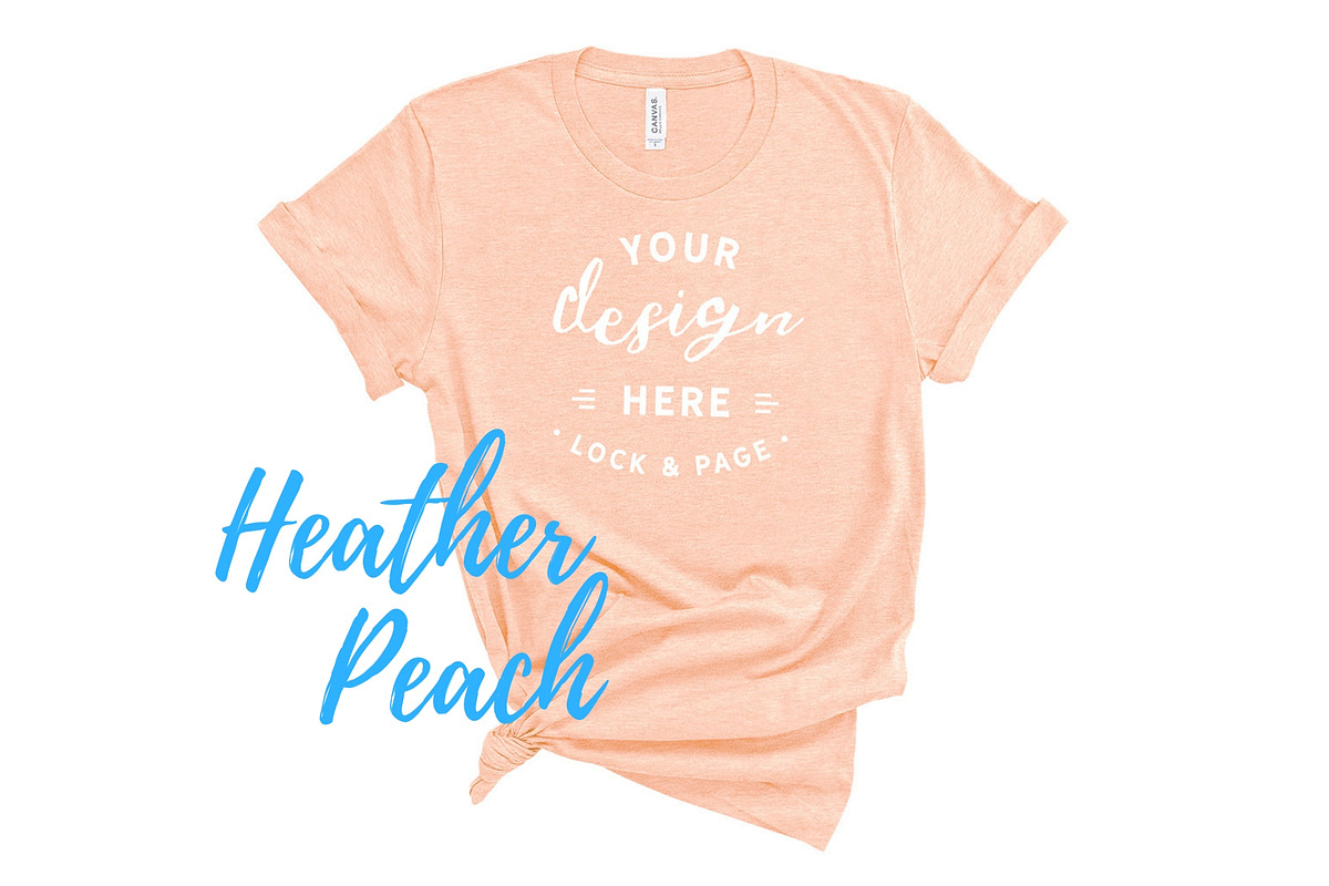 Bella Canvas TShirt Mockups On White, a Shirt Mockup by lock and page (Photo 59 of 92)