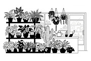 50 Botanical Garden Silhouette bundl, an Illustration by Designs_River (Thumbnail 33 of 51)
