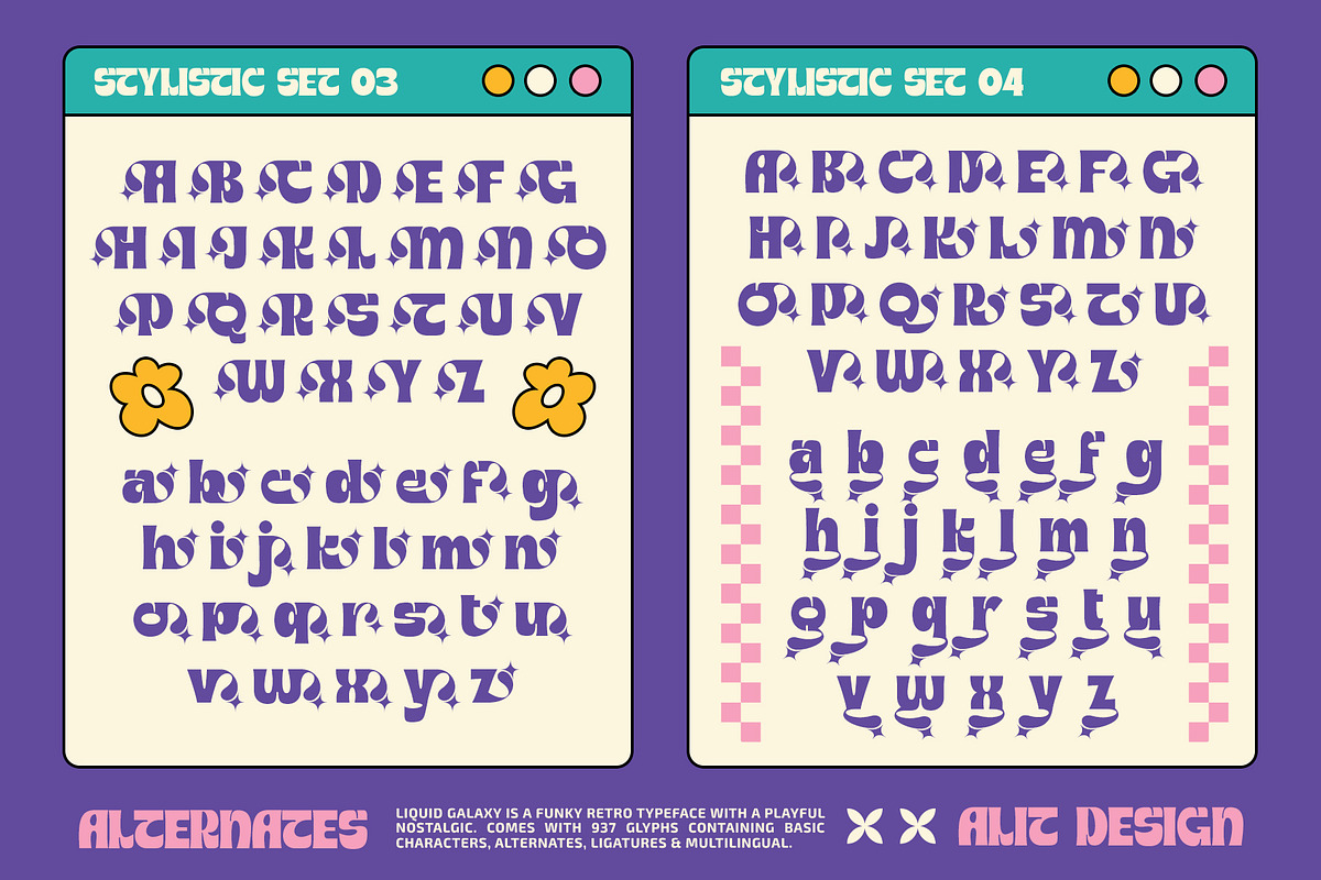 Liquid galaxy Typeface, a Sans Serif Font by alit design (Photo 13 of 17)
