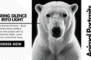 40 Animal Portraits – B&W Collection, an Animal Photo by Virgo Studio (Thumbnail 6 of 6)