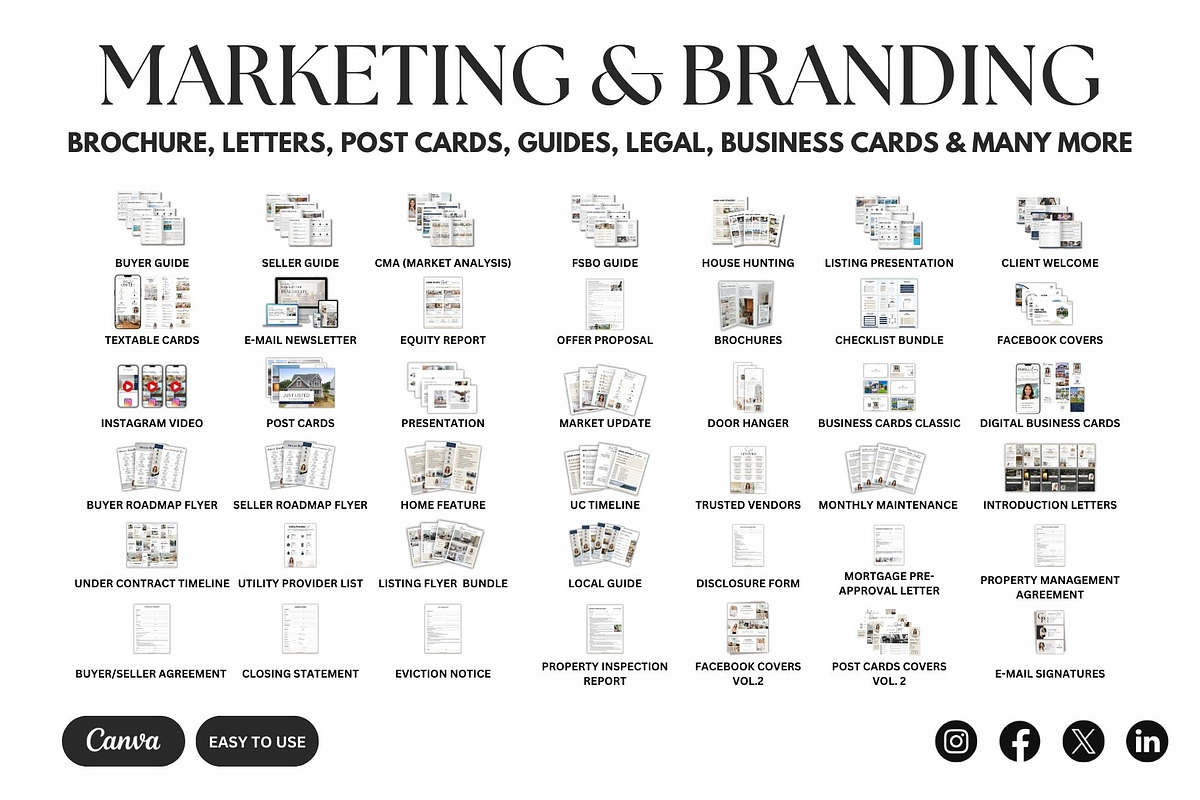 21,500+ Real Estate Canva Templates, a Marketing Template by Studioxhq (Photo 2 of 13)