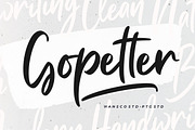 Gopetter Handwriting Font, a Handwritten Font by Burhan Afif (Thumbnail 7 of 7)