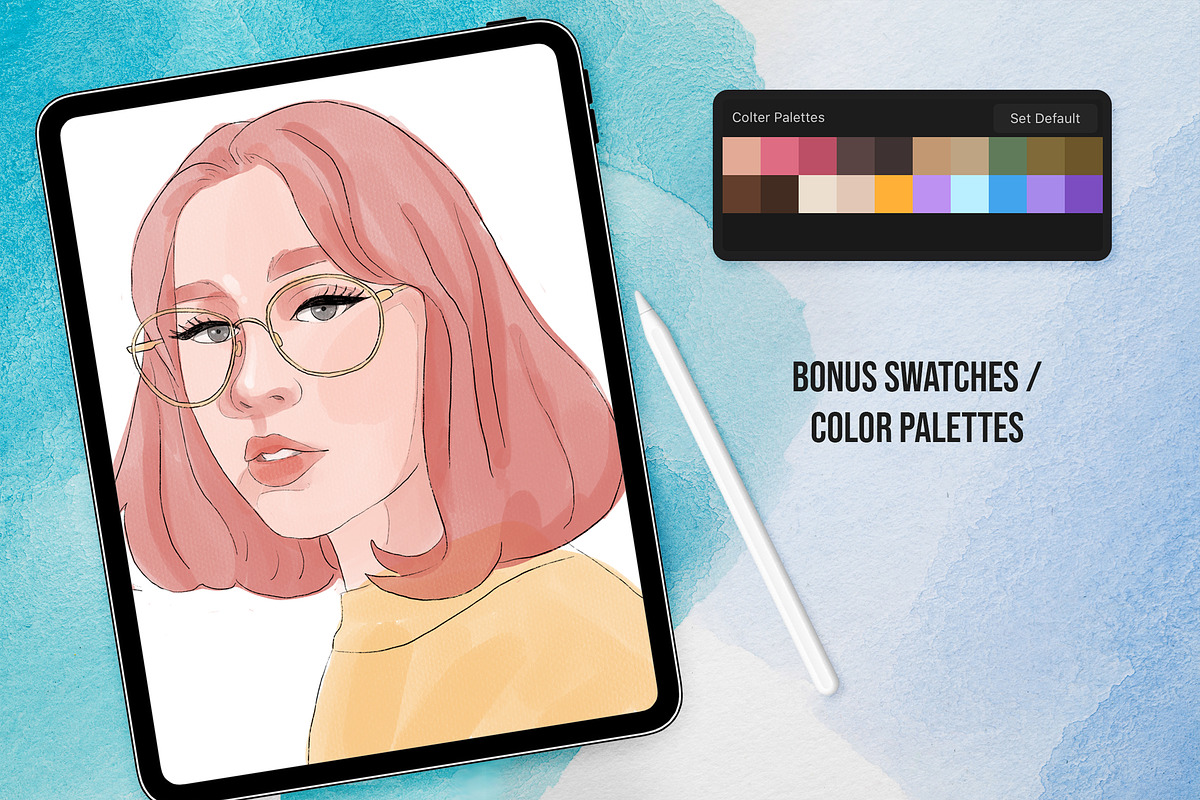 Procreate Colter Brush - Watercolor, a Brush Add-On by Nurmiftah (Photo 3 of 7)