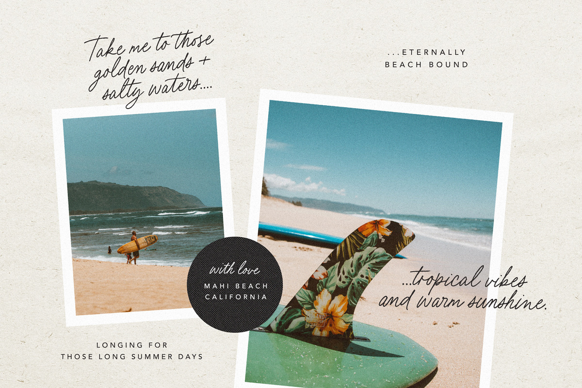 Beach Bound - A Fresh Pencil Script, a Script Font by Nicky Laatz (Photo 18 of 26)