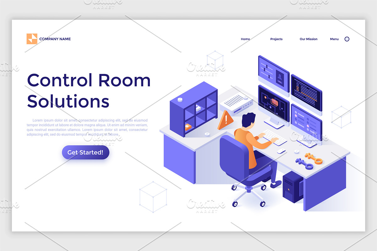 Isometric Solutions Mini. Part 10, a Templates & Theme by Andrew Kras Design (Photo 2 of 16)
