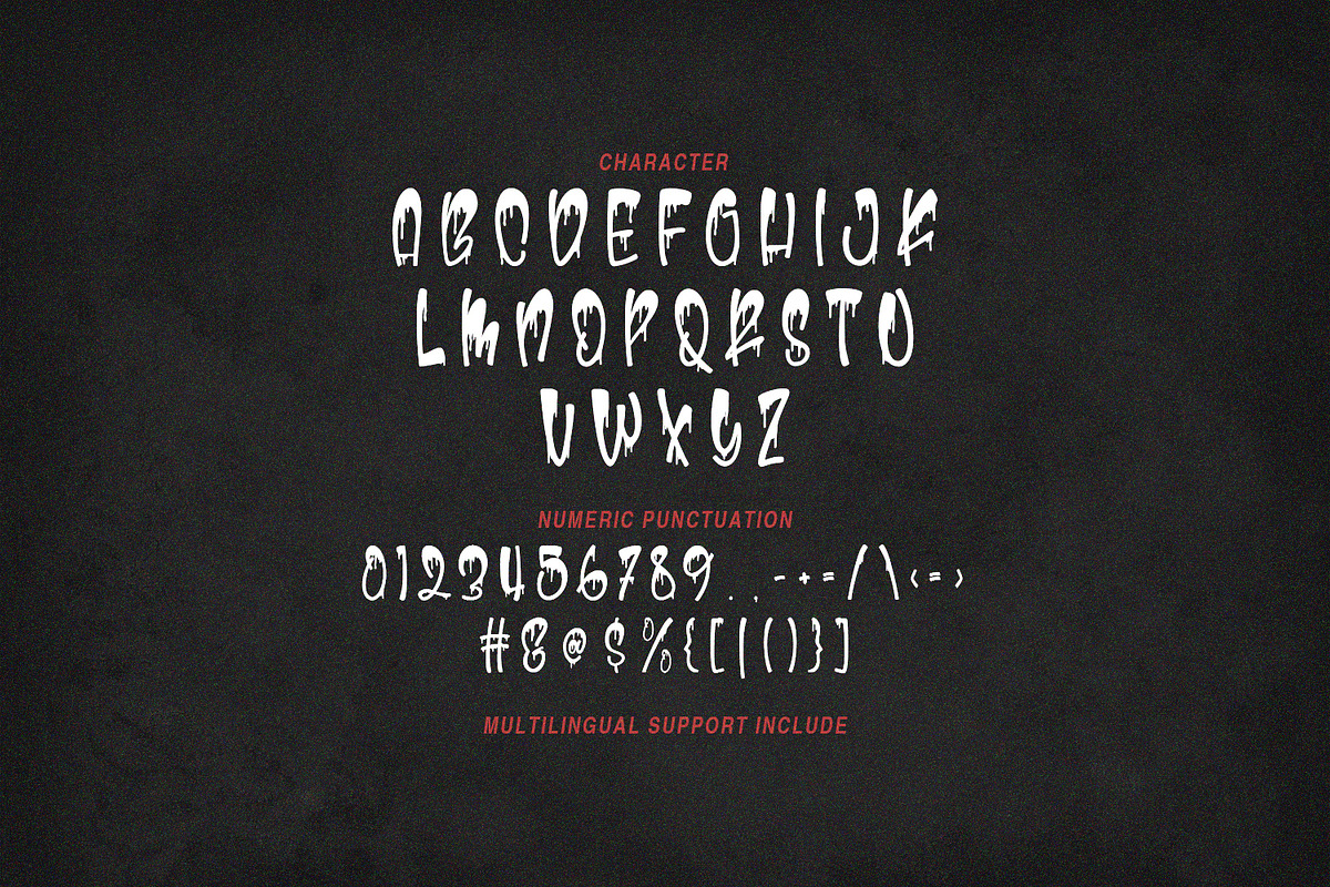 Ludiezt Dripping Display Font, a Handwritten Font by Maulana Creative (Photo 4 of 7)