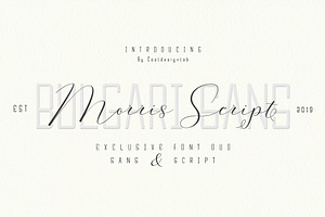 Morris Script Font Duo