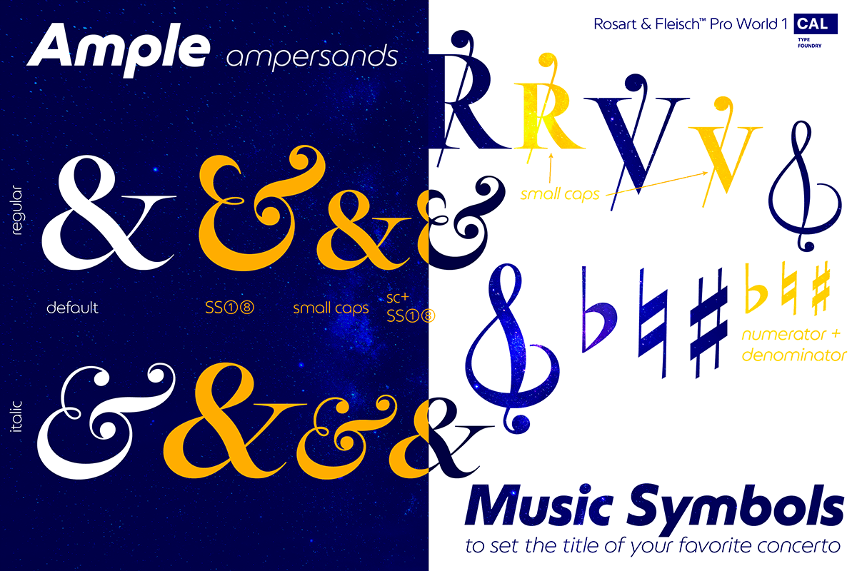 Rosart & Fleisch Hi Res ALL:10 FONTS, a Serif Font by California Type Foundry (Photo 7 of 13)