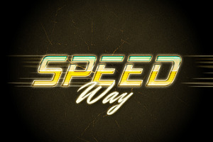 Retro Drift Text Effect