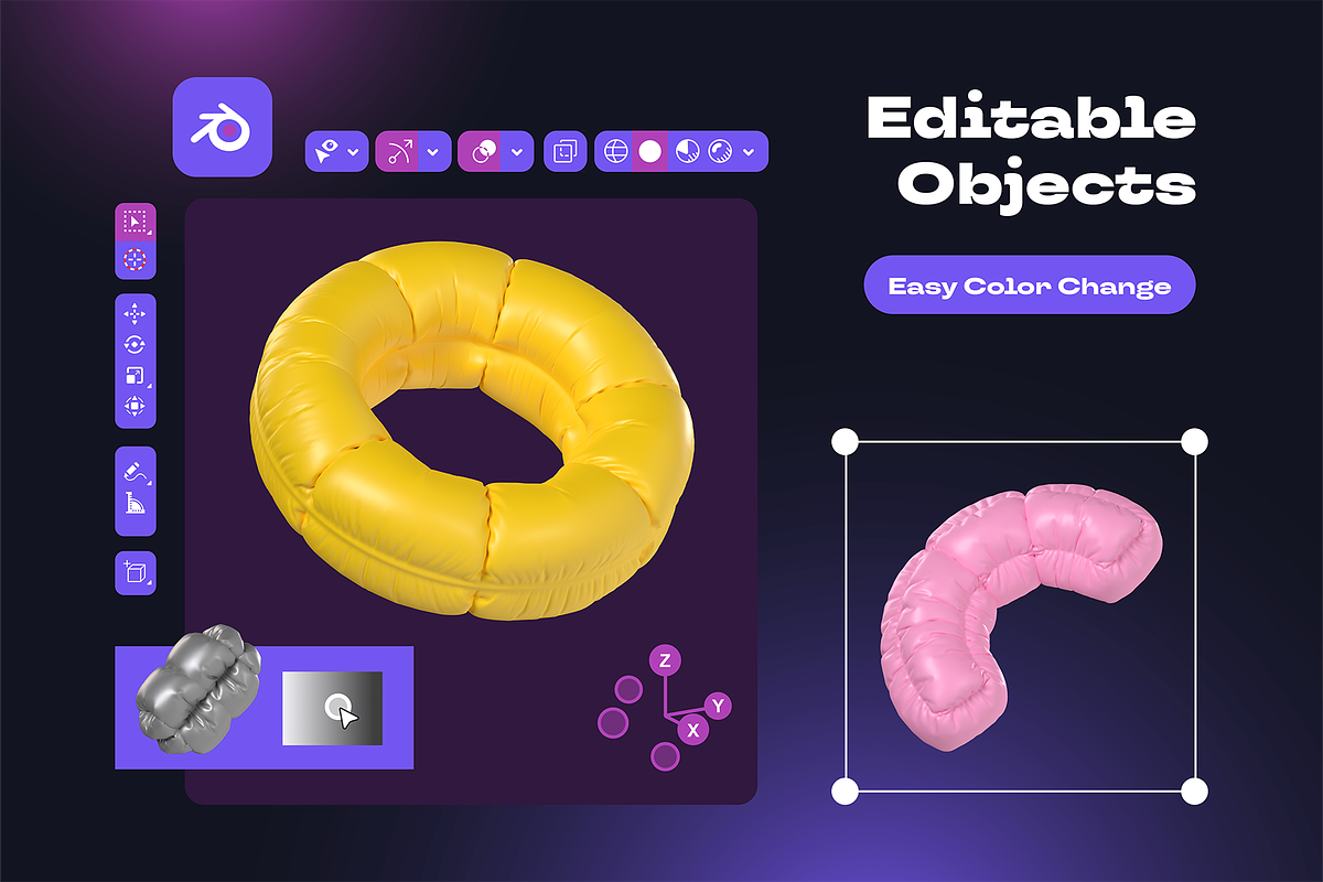 Abstract Balloon 3D, an Object 3D Model by kerismaker (Photo 4 of 8)