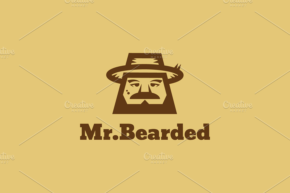 Mr. Bearded - Farmer Mascot Logo, a Branding & Logo Template by ashenterprise (Photo 2 of 3)