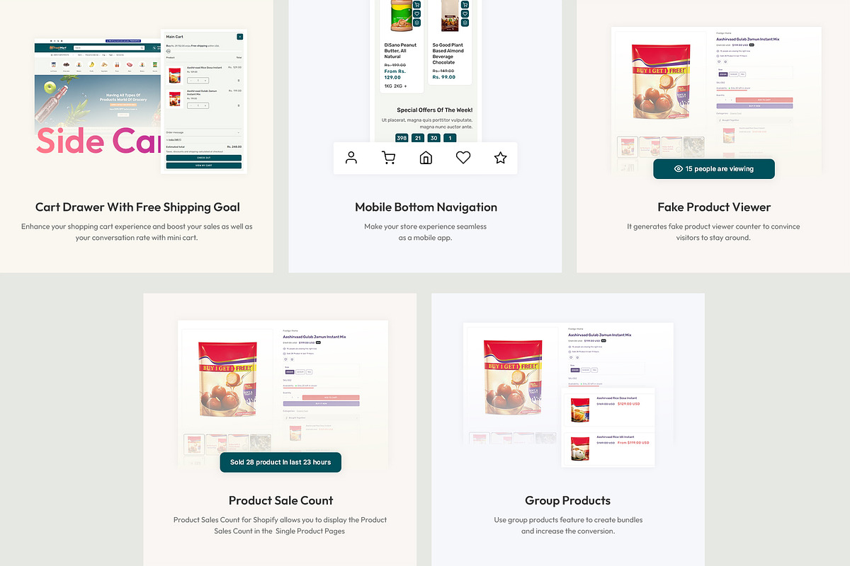 Food & Grocery Shopify 2.0 Theme, a Shopify Template by LogicGo Shopify Experts (Photo 5 of 7)
