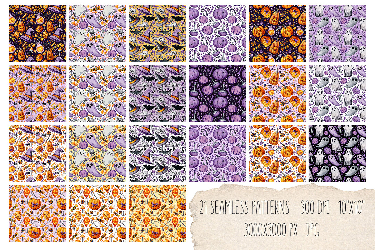 Happy Halloween set | 81 elements, an Animal Illustration by Aquarellka (Photo 5 of 8)