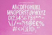 Lost Signals Grungy SVG Font, a Sans Serif Font by Nicky Laatz (Thumbnail 12 of 12)