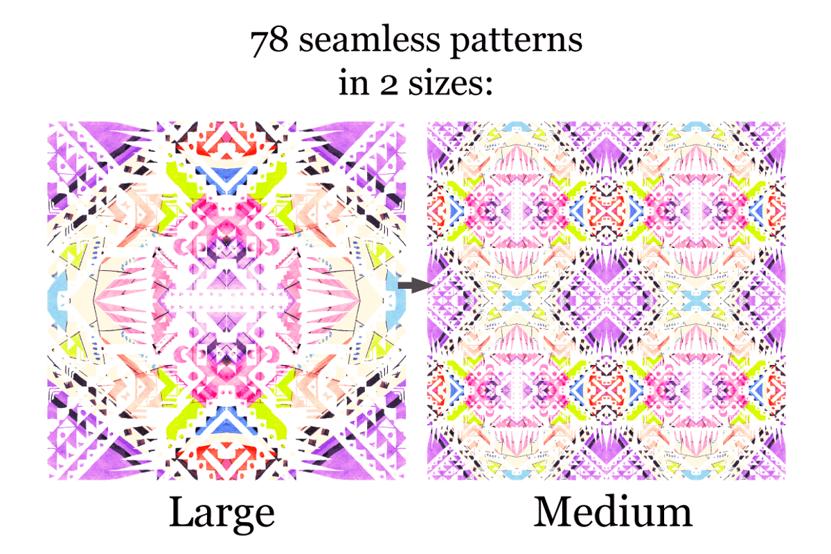 Colorful tribal patterns vol1, a Pattern Graphic by Art Sproot (Photo 8 of 8)