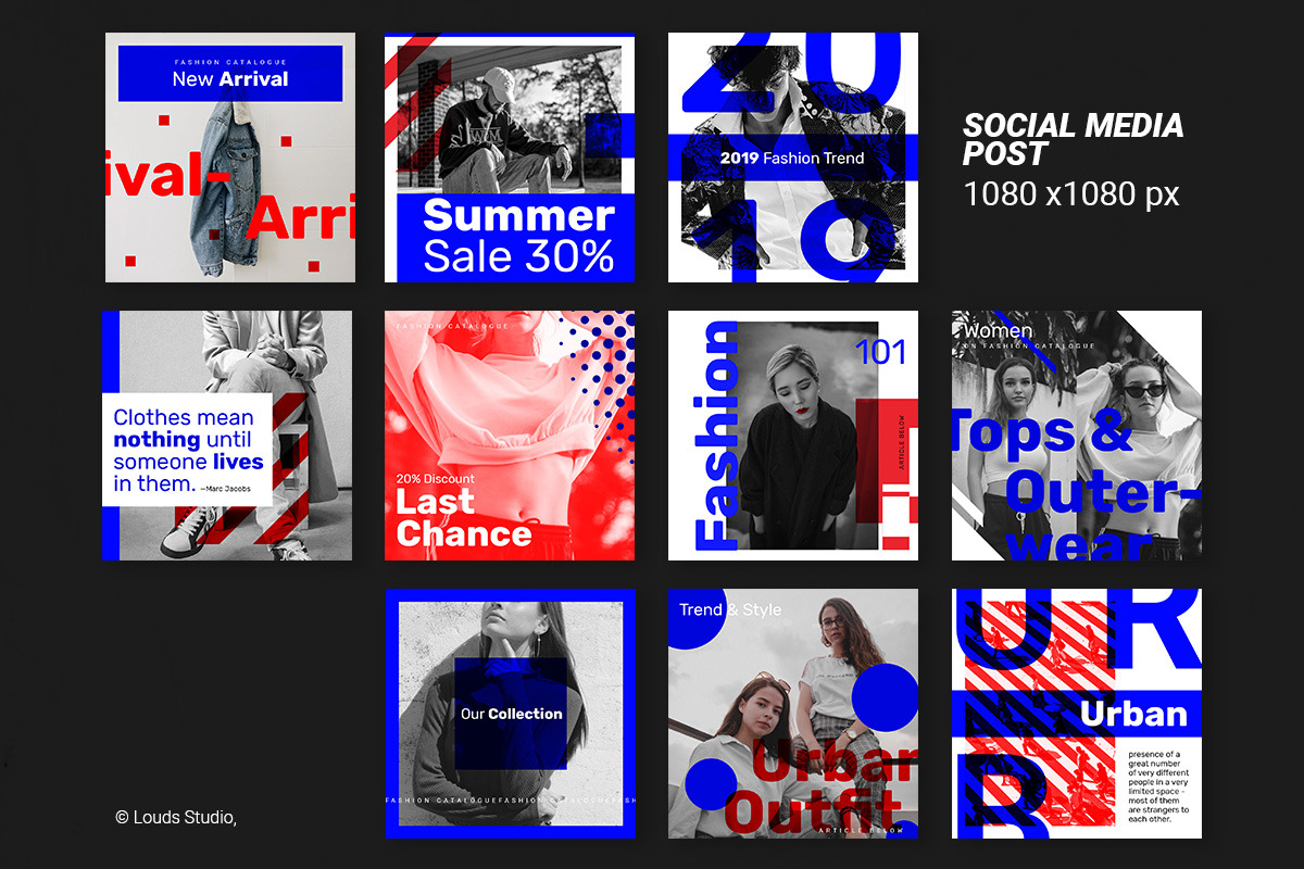 Indigo - IG Post Fashion Sale, a Social Media Template by Louds Studio (Photo 3 of 5)