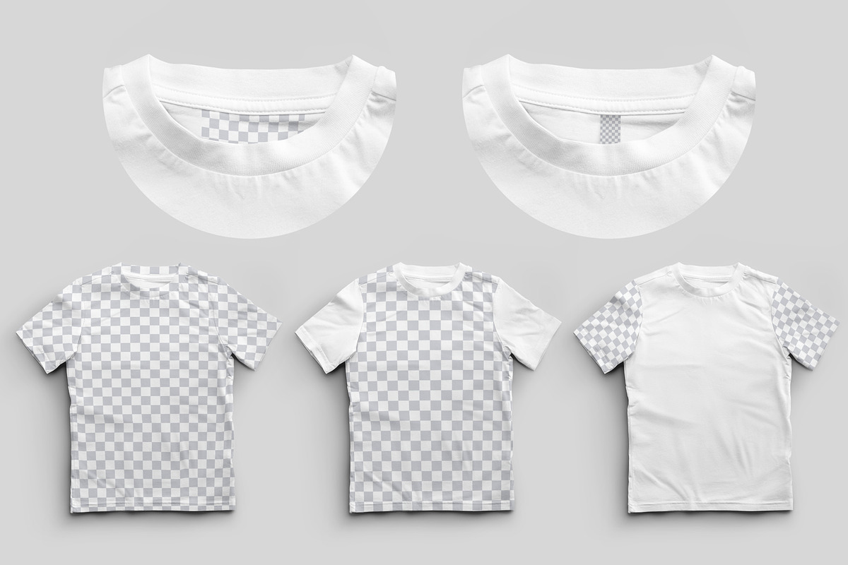 8 Mockups of a Children's T-shirt, a Shirt Mockup by Grow Design Craft Studio (Photo 6 of 8)