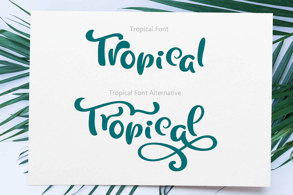 Tropical Summer Font preview 2