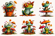 Quirky Colorful Quirky frog Clipart, a Seasonal Illustration by Designworld (Thumbnail 3 of 10)