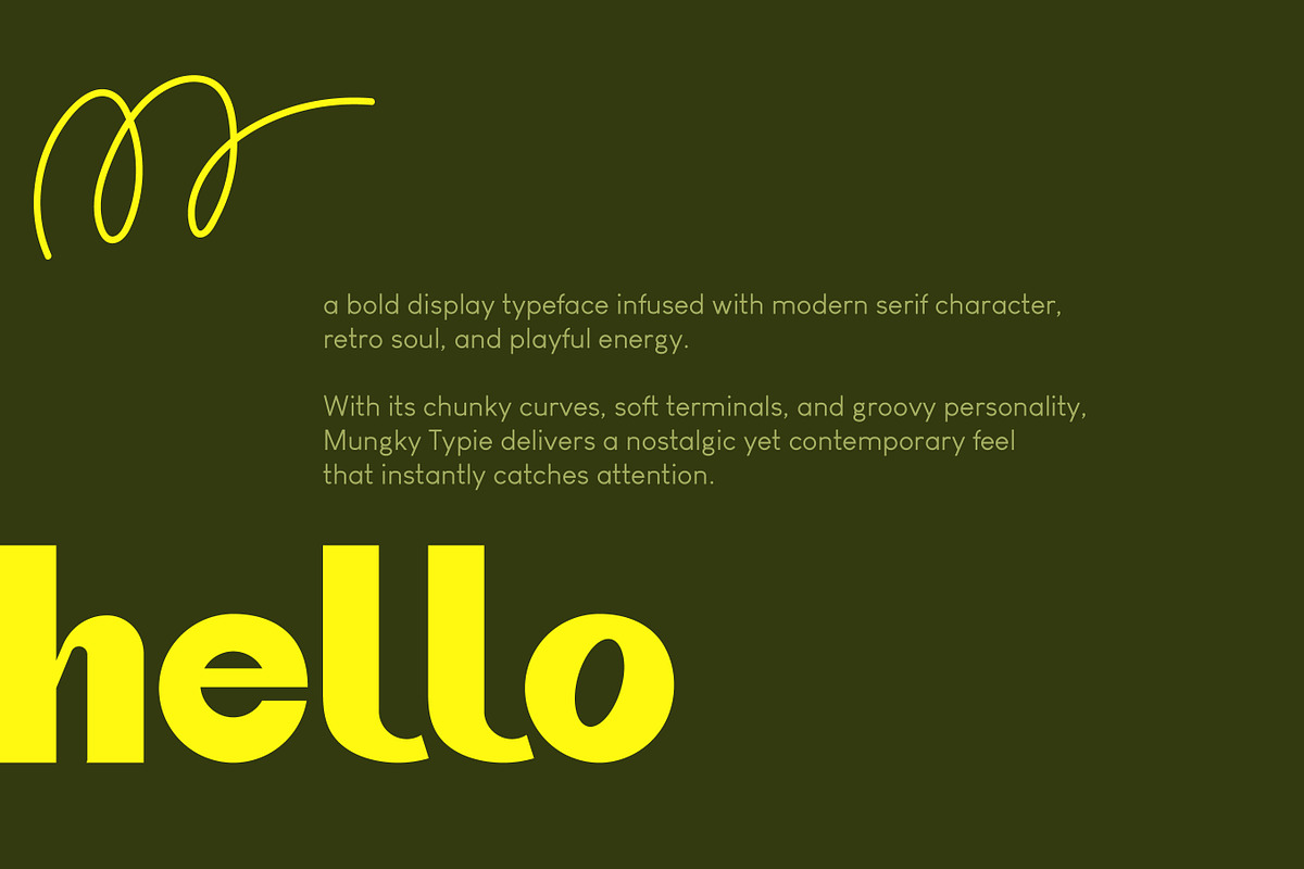 MunkyTypie - Modern Sans Serif Font, a Serif Font by Sanskertype Studio (Photo 2 of 9)