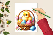 Easter eggs basket sublimation, an Illustration by RobertsArt (Thumbnail 2 of 7)