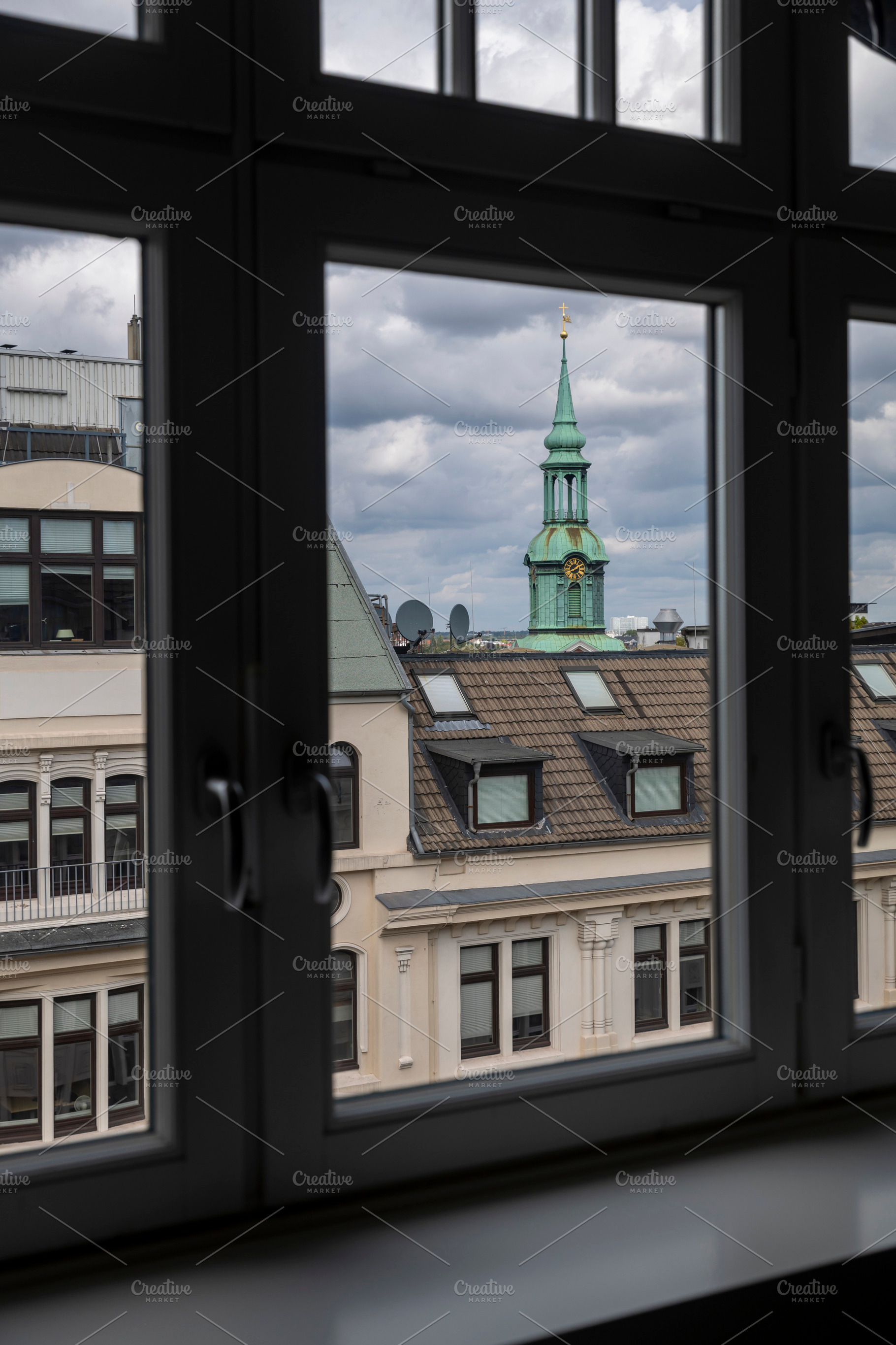 Hamburg, Germany, September 12, 2026 — View through a dark win, an Architecture Photo by Imaginarium