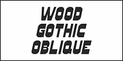 Wood Gothic JNL, a Sans Serif Font by Jeff Levine Fonts (Thumbnail 4 of 5)