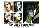 Stylized Portraits, a Person Illustration by Digital Art Creations (Thumbnail 2 of 7)