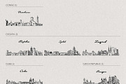 Hand Drawn City & Country Skylines, a Work Illustration by TheMountBirdStudio (Thumbnail 7 of 20)