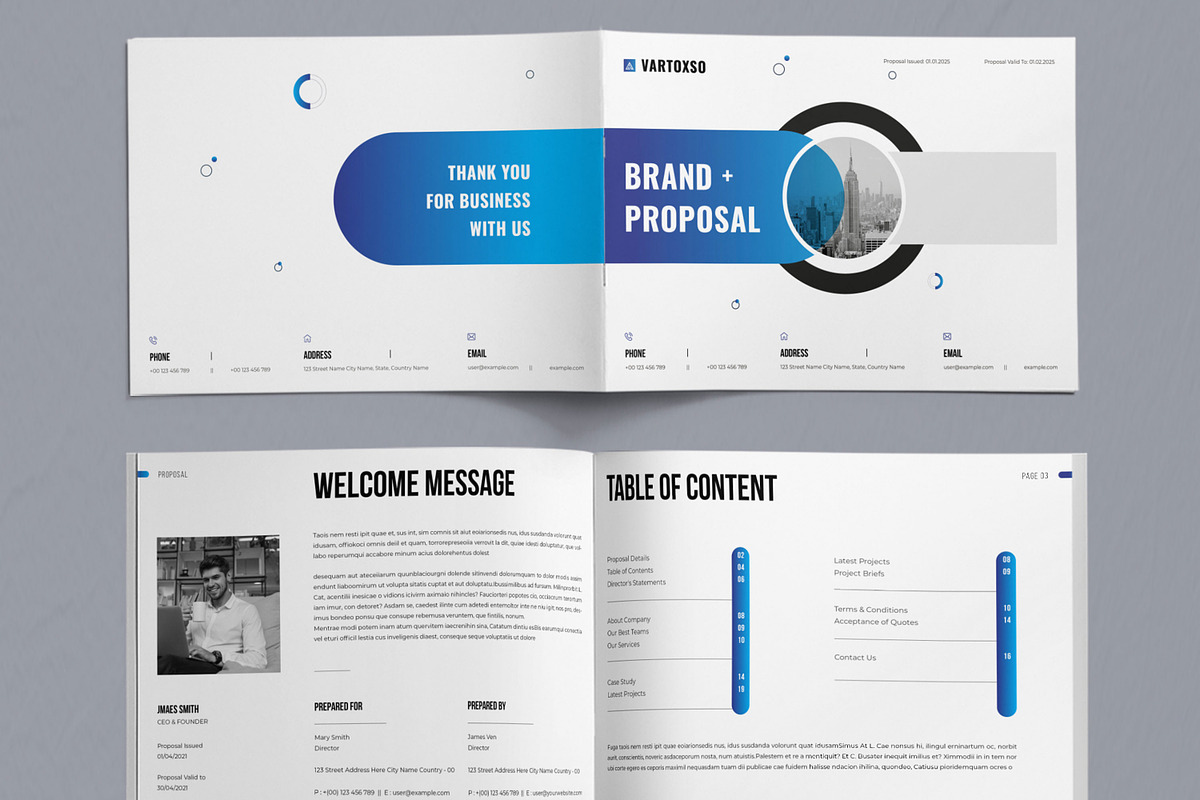 Brand Proposal Layout Landscape, a Brochure Template by ContestDesign (Photo 2 of 5)
