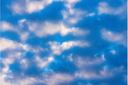 Amazing clouds in blue sky at sunset, a Nature Photo by Alexander-Piragis