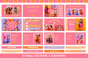 Orange Pink Email Templates