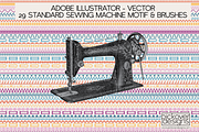29 STANDARD SEWING MACHINE BRUSHES, a Brush Add-On by Pickover Designs (Thumbnail 1 of 6)