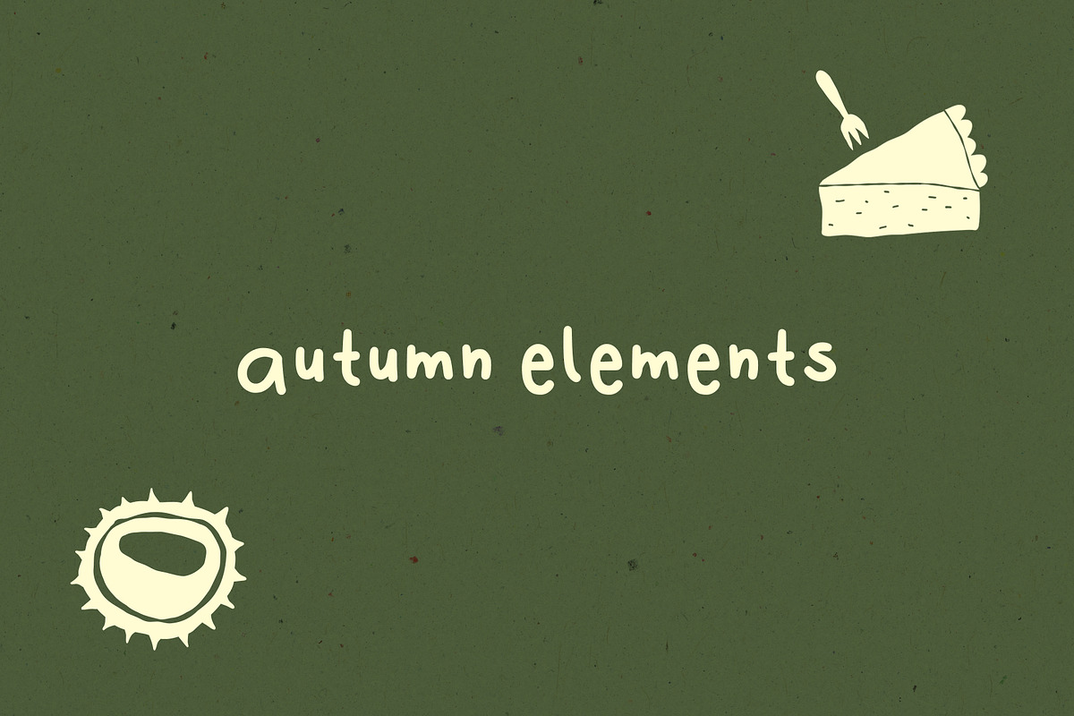 Autumn vector elements hand-drawn, an Object Illustration by StudioSonna (Photo 1 of 6)