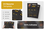 Freelance Graphic Designer CV Resume, a Stationery Template by Annora Studio (Thumbnail 1 of 3)