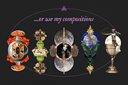 trinket girlie: maximal collage kit, an Object Graphic by PEARLER (Thumbnail 3 of 14)