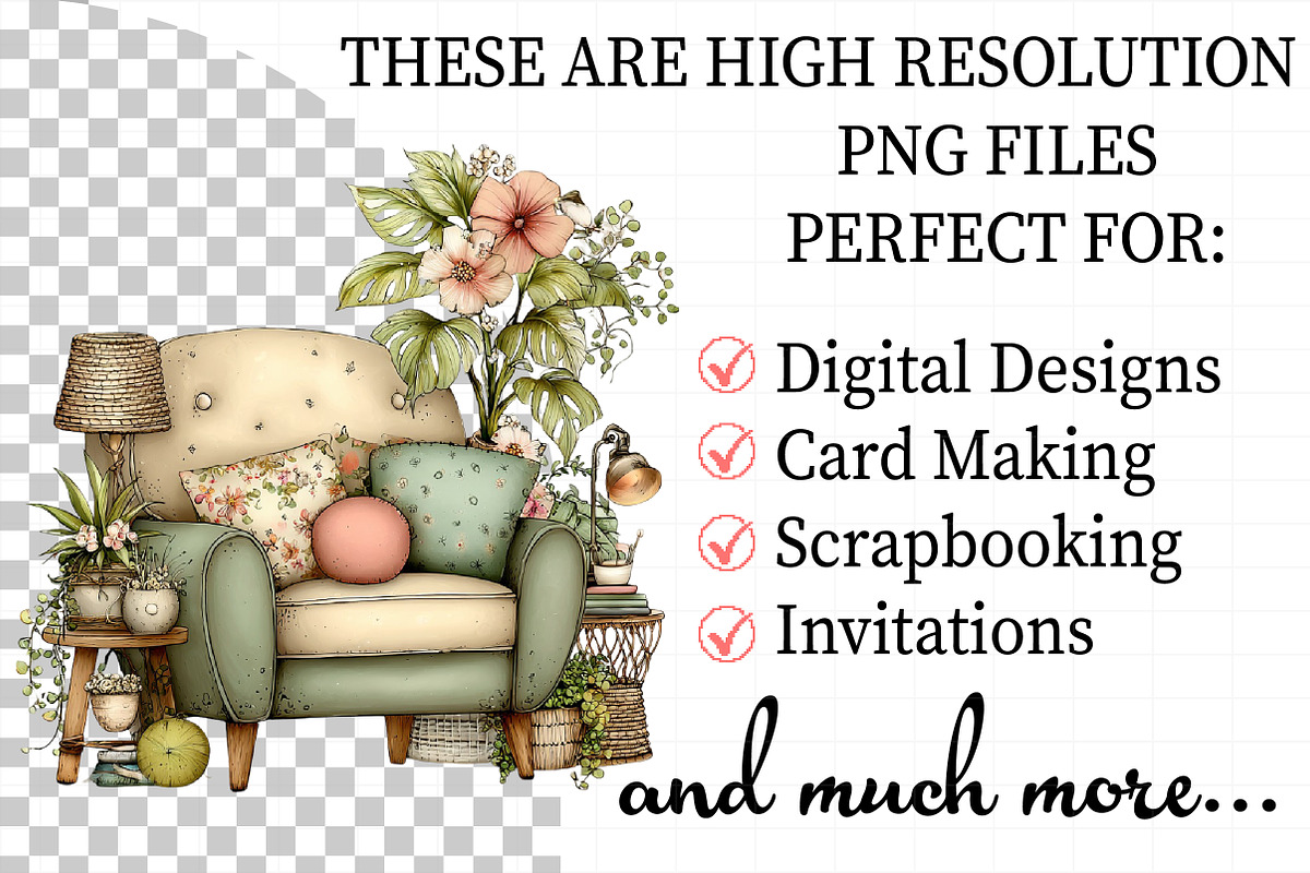 Cozy Boho Home Clipart, an Illustration by Daily.Designs (Photo 2 of 8)