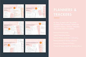 Content Creators Planners & Trackers