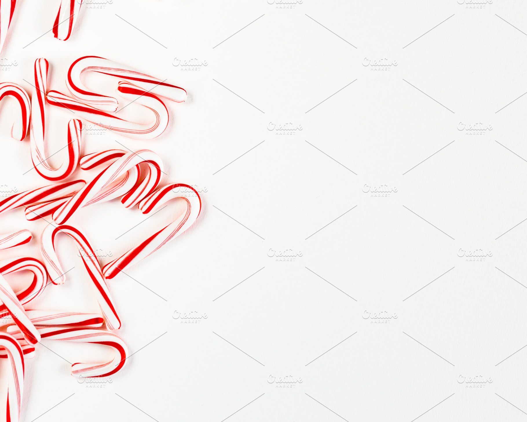 Christmas candy cane styled mockup featuring merry, happy, and christmas, a Holiday Photo by kissandmockup