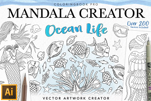 Ocean Life Mandala Creator